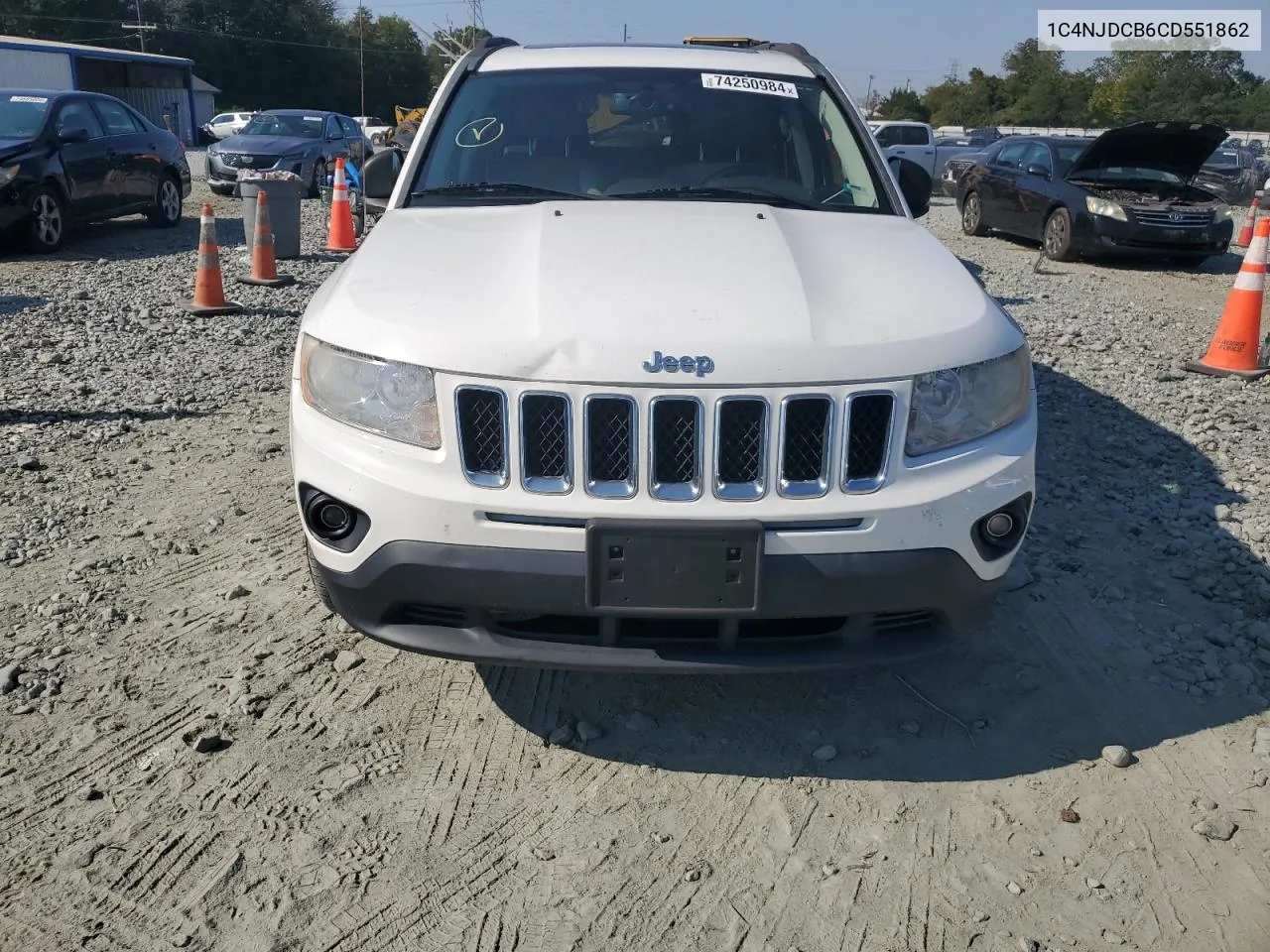 2012 Jeep Compass Limited VIN: 1C4NJDCB6CD551862 Lot: 74250984