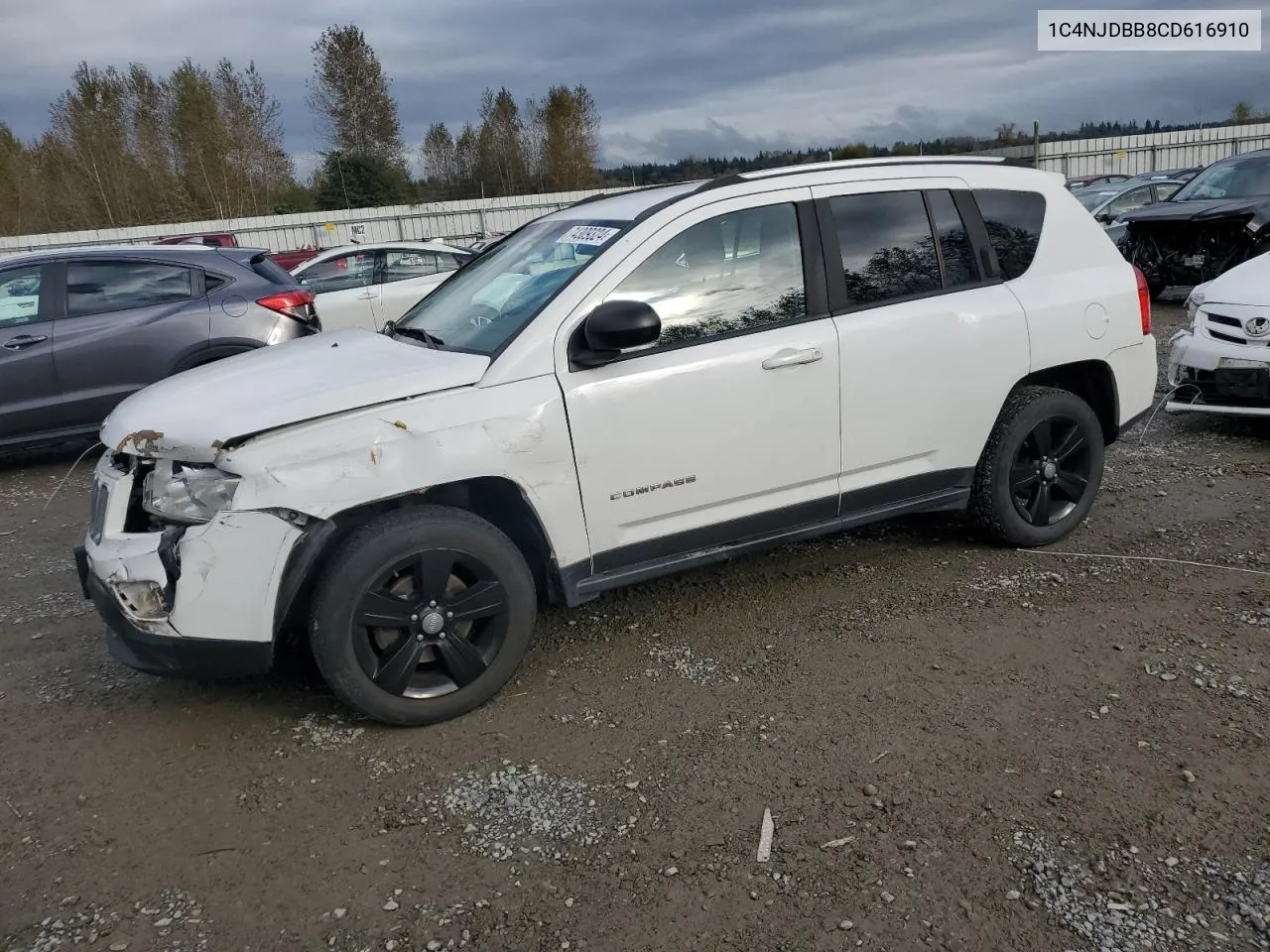 2012 Jeep Compass Sport VIN: 1C4NJDBB8CD616910 Lot: 74309324