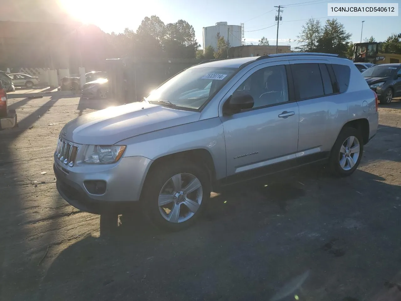 2012 Jeep Compass Sport VIN: 1C4NJCBA1CD540612 Lot: 75320714