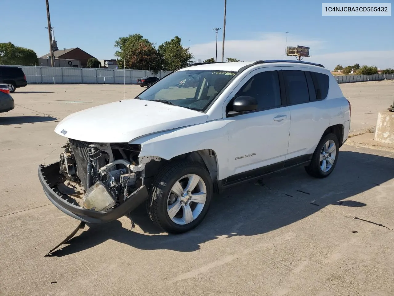 2012 Jeep Compass Sport VIN: 1C4NJCBA3CD565432 Lot: 75504314