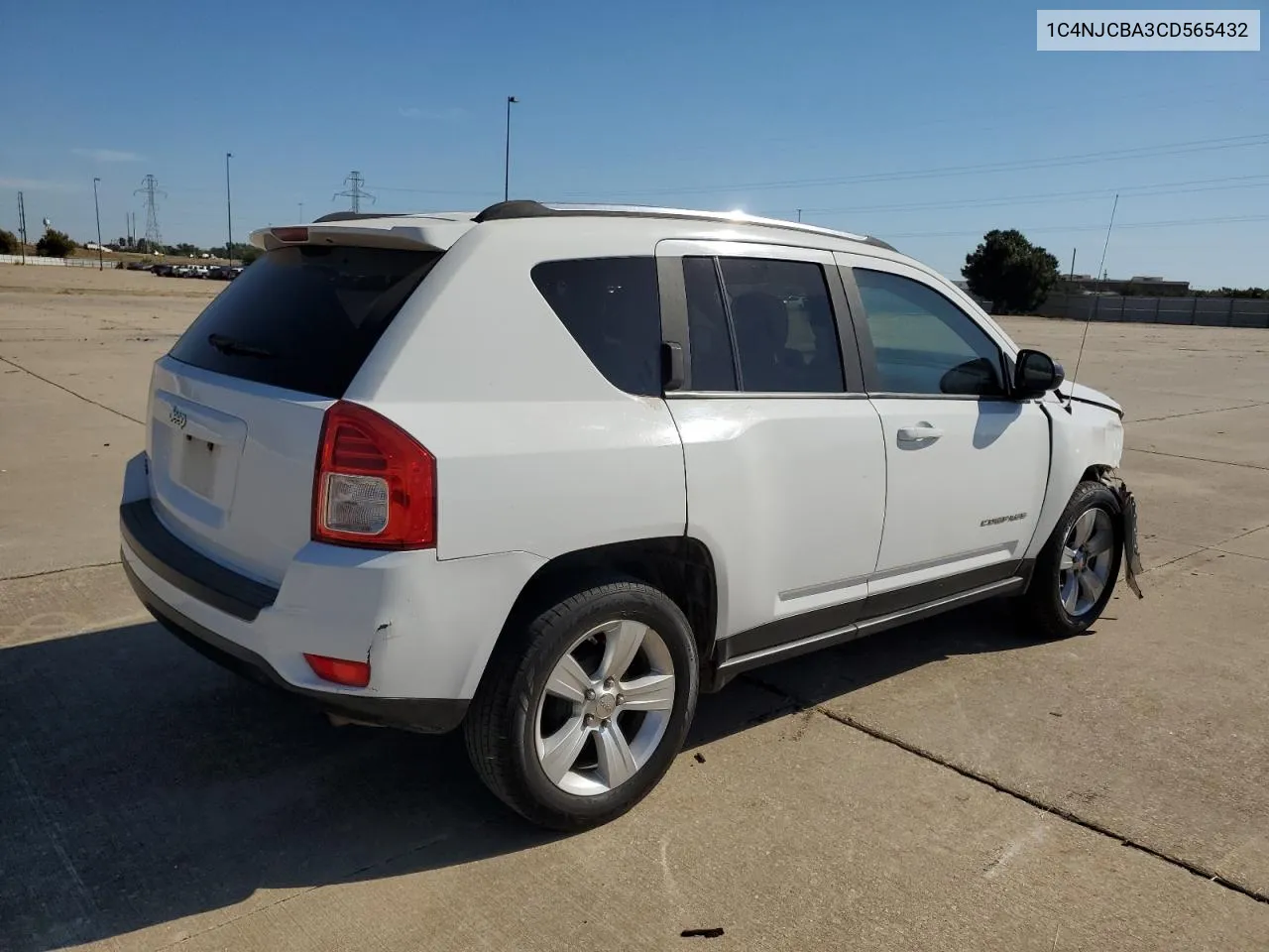 2012 Jeep Compass Sport VIN: 1C4NJCBA3CD565432 Lot: 75504314