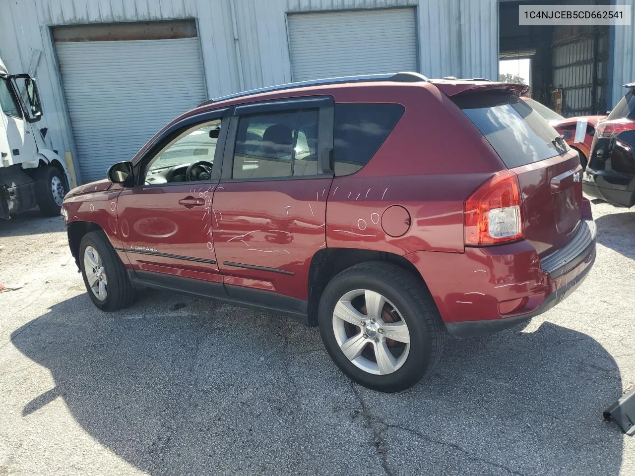 2012 Jeep Compass Latitude VIN: 1C4NJCEB5CD662541 Lot: 76326234