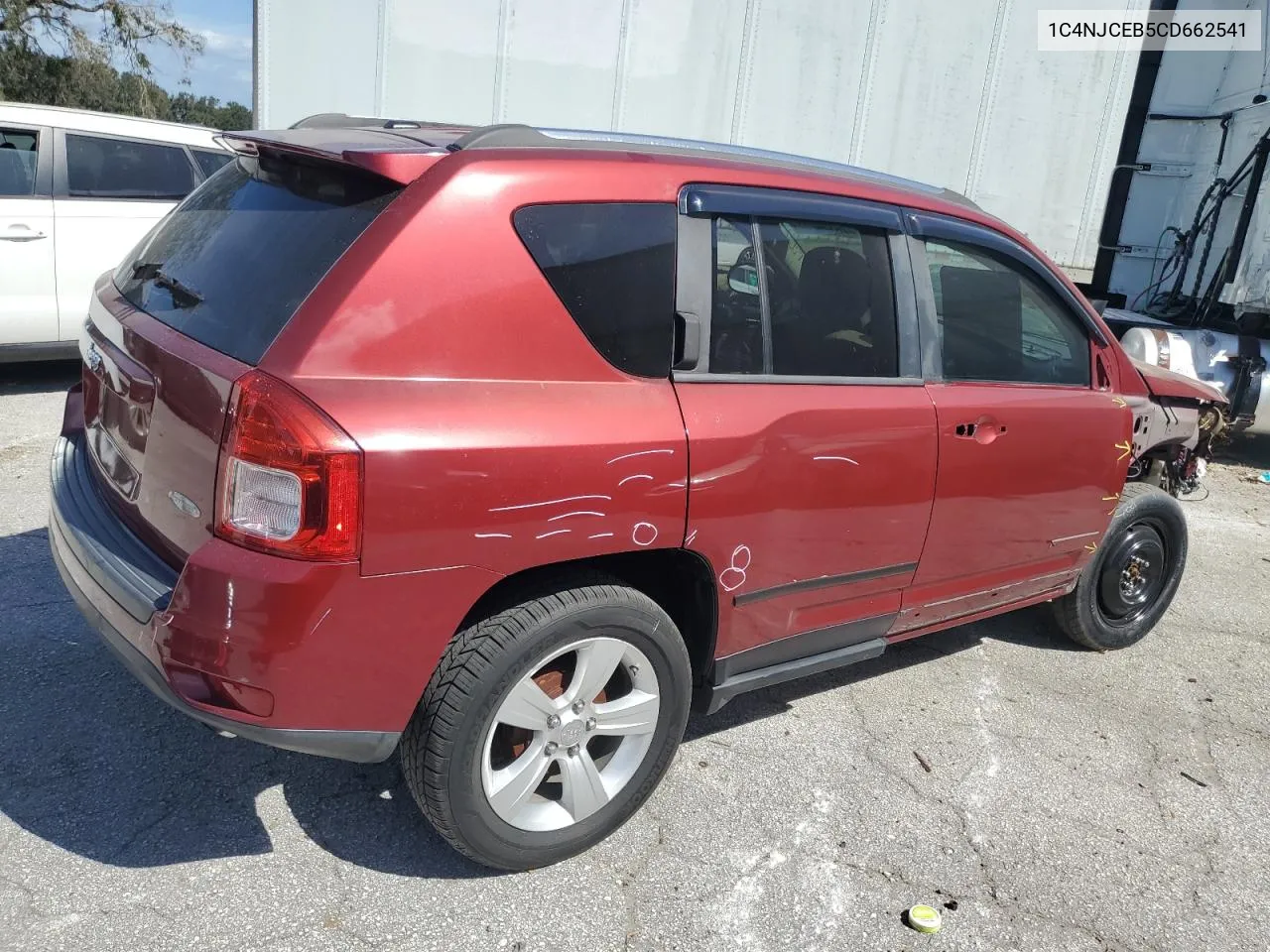 2012 Jeep Compass Latitude VIN: 1C4NJCEB5CD662541 Lot: 76326234