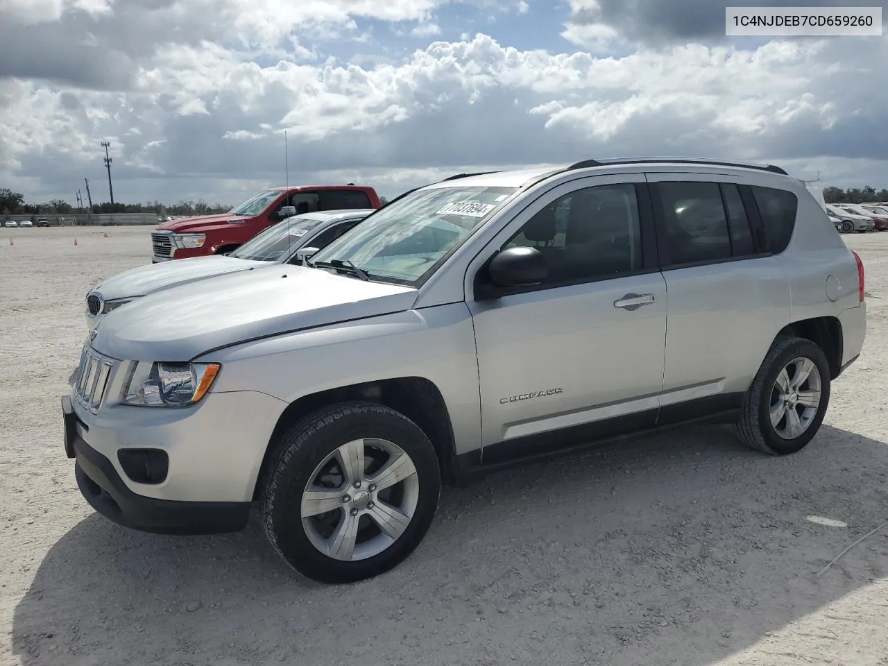 2012 Jeep Compass Latitude VIN: 1C4NJDEB7CD659260 Lot: 77037694