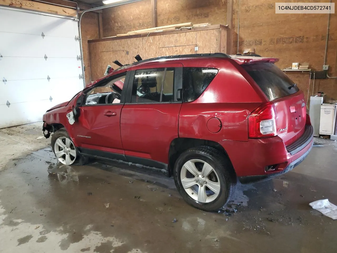 2012 Jeep Compass Latitude VIN: 1C4NJDEB4CD572741 Lot: 77163284