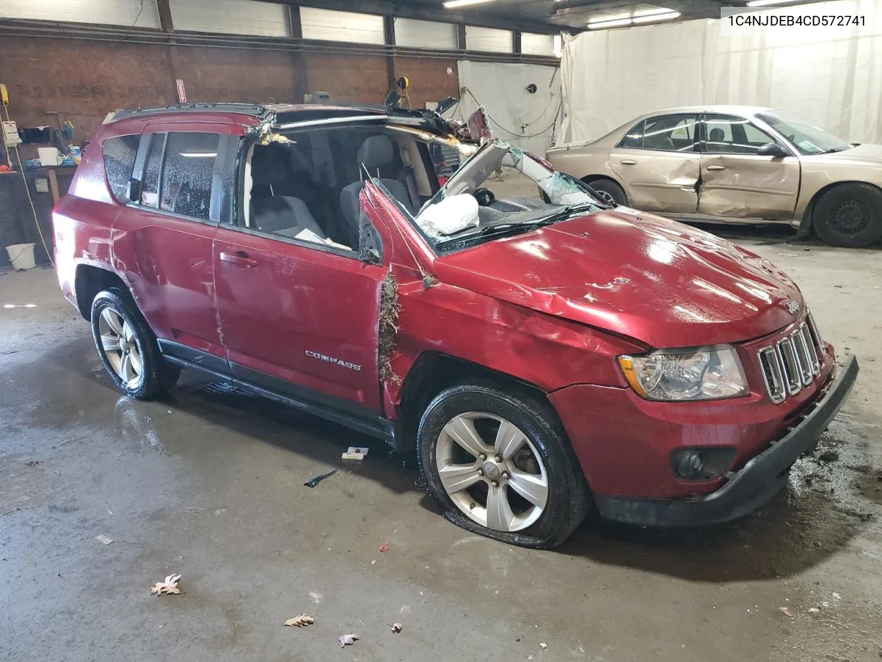 2012 Jeep Compass Latitude VIN: 1C4NJDEB4CD572741 Lot: 77163284