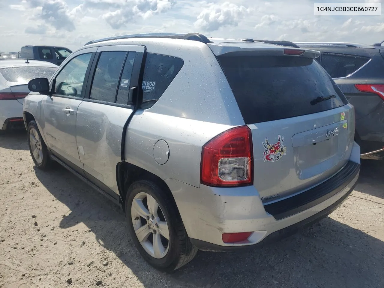 2012 Jeep Compass Sport VIN: 1C4NJCBB3CD660727 Lot: 77898574