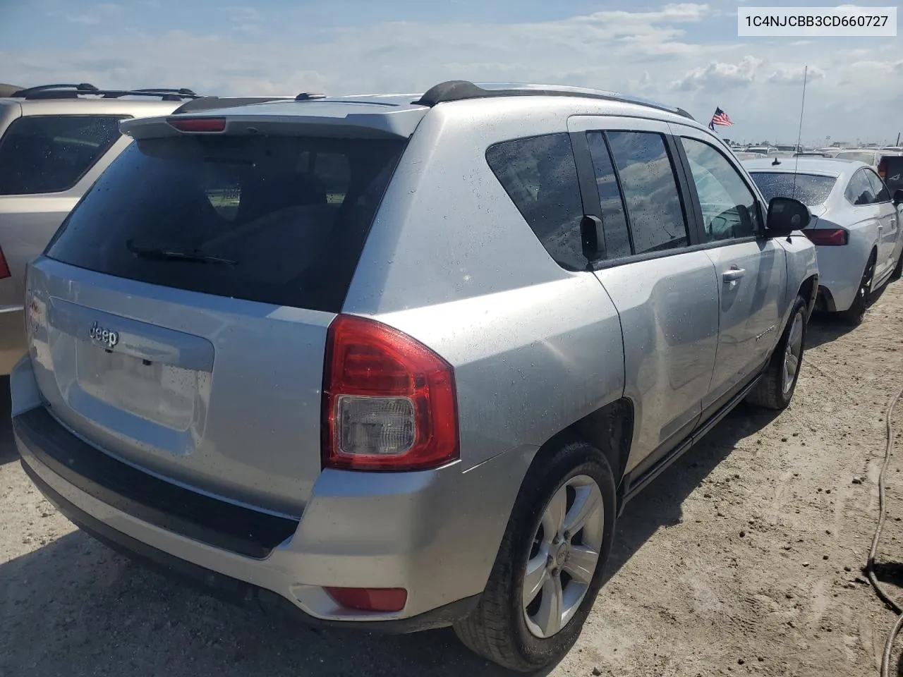 2012 Jeep Compass Sport VIN: 1C4NJCBB3CD660727 Lot: 77898574