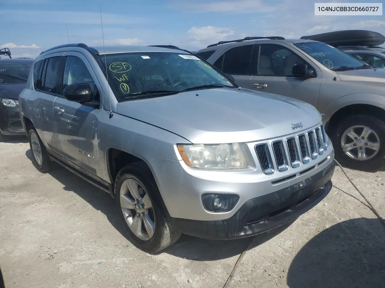 2012 Jeep Compass Sport VIN: 1C4NJCBB3CD660727 Lot: 77898574