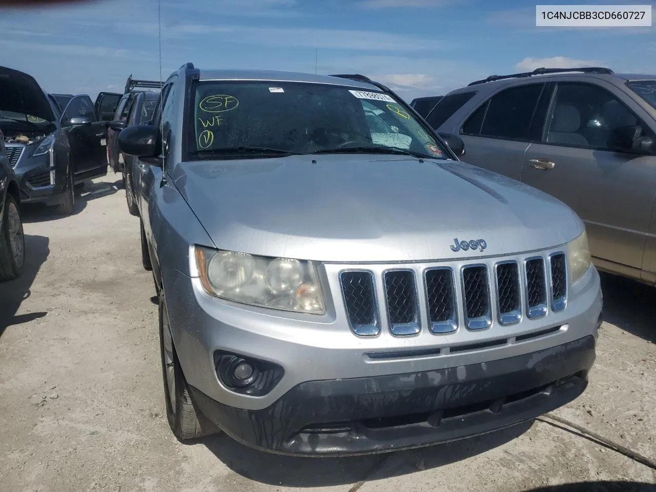 2012 Jeep Compass Sport VIN: 1C4NJCBB3CD660727 Lot: 77898574