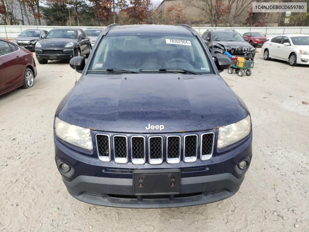 2012 Jeep Compass Latitude VIN: 1C4NJDEB0CD659780 Lot: 78302904