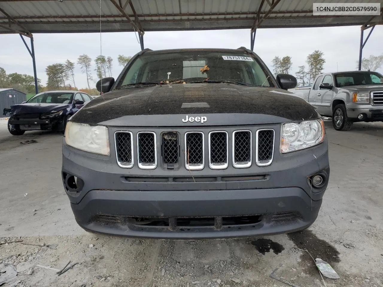 2012 Jeep Compass Sport VIN: 1C4NJCBB2CD579590 Lot: 78757184