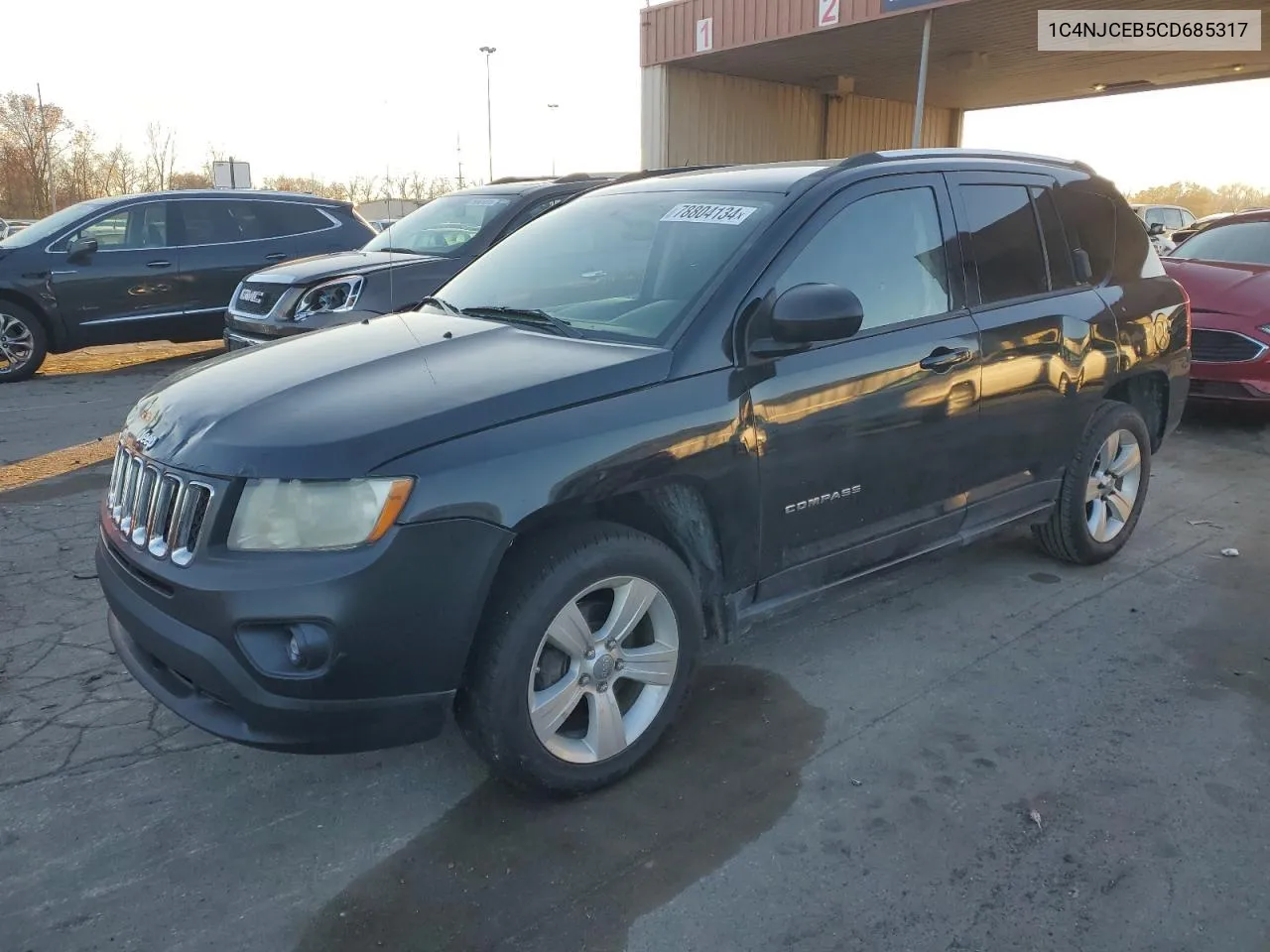 2012 Jeep Compass Latitude VIN: 1C4NJCEB5CD685317 Lot: 78804134