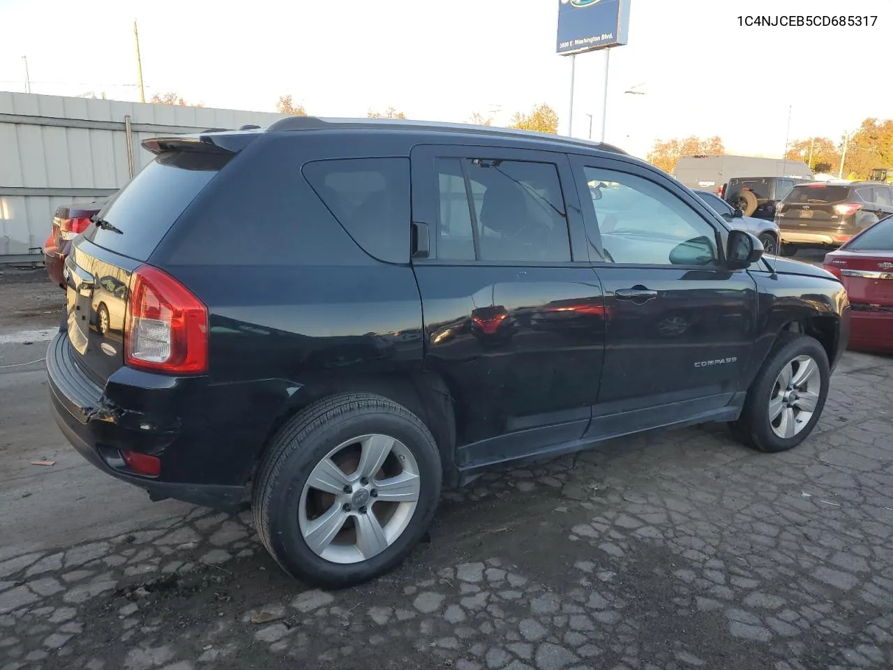 2012 Jeep Compass Latitude VIN: 1C4NJCEB5CD685317 Lot: 78804134