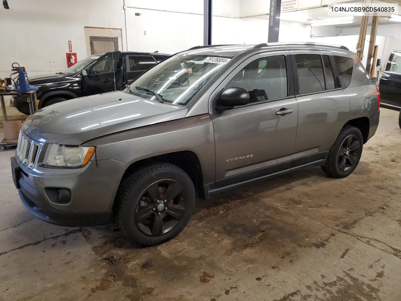 1C4NJCBB9CD540835 2012 Jeep Compass Sport