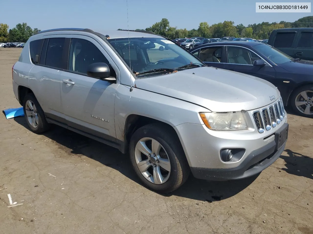 2013 Jeep Compass Sport VIN: 1C4NJCBB3DD181449 Lot: 63651254