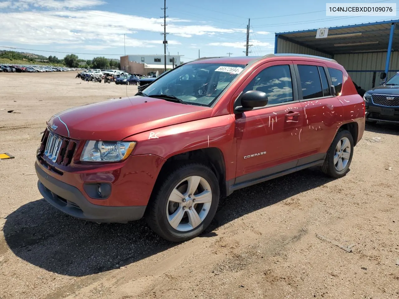 2013 Jeep Compass Latitude VIN: 1C4NJCEBXDD109076 Lot: 66572694