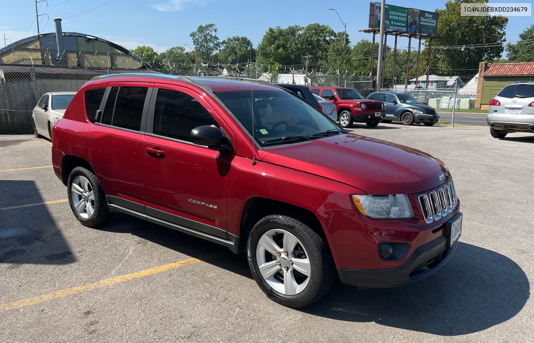 2013 Jeep Compass Latitude VIN: 1C4NJDEBXDD234679 Lot: 69235124