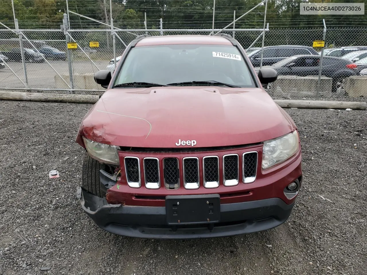 2013 Jeep Compass Latitude VIN: 1C4NJCEA4DD273026 Lot: 71425914