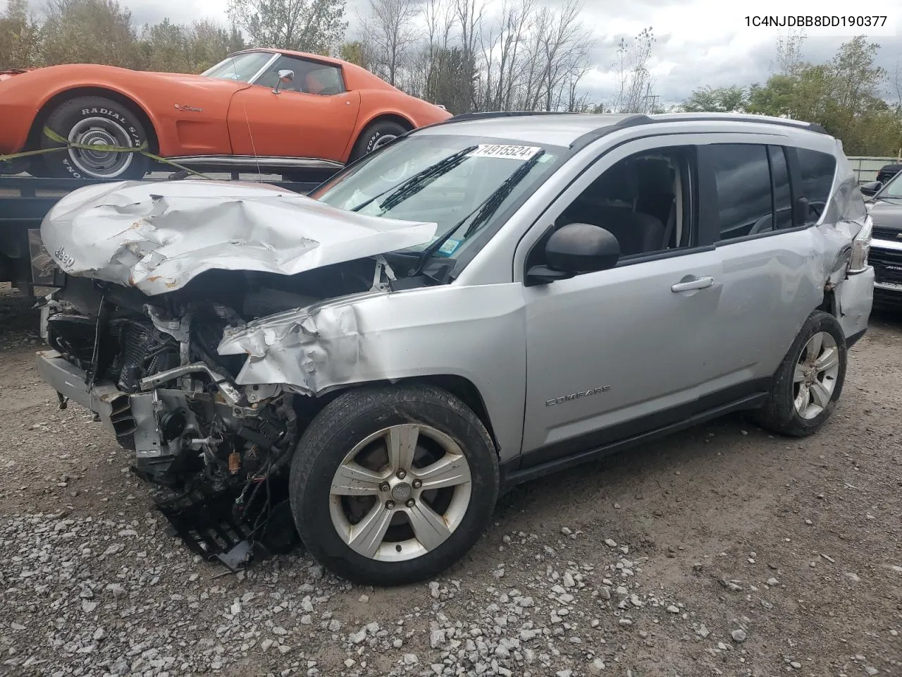 2013 Jeep Compass Sport VIN: 1C4NJDBB8DD190377 Lot: 74915524