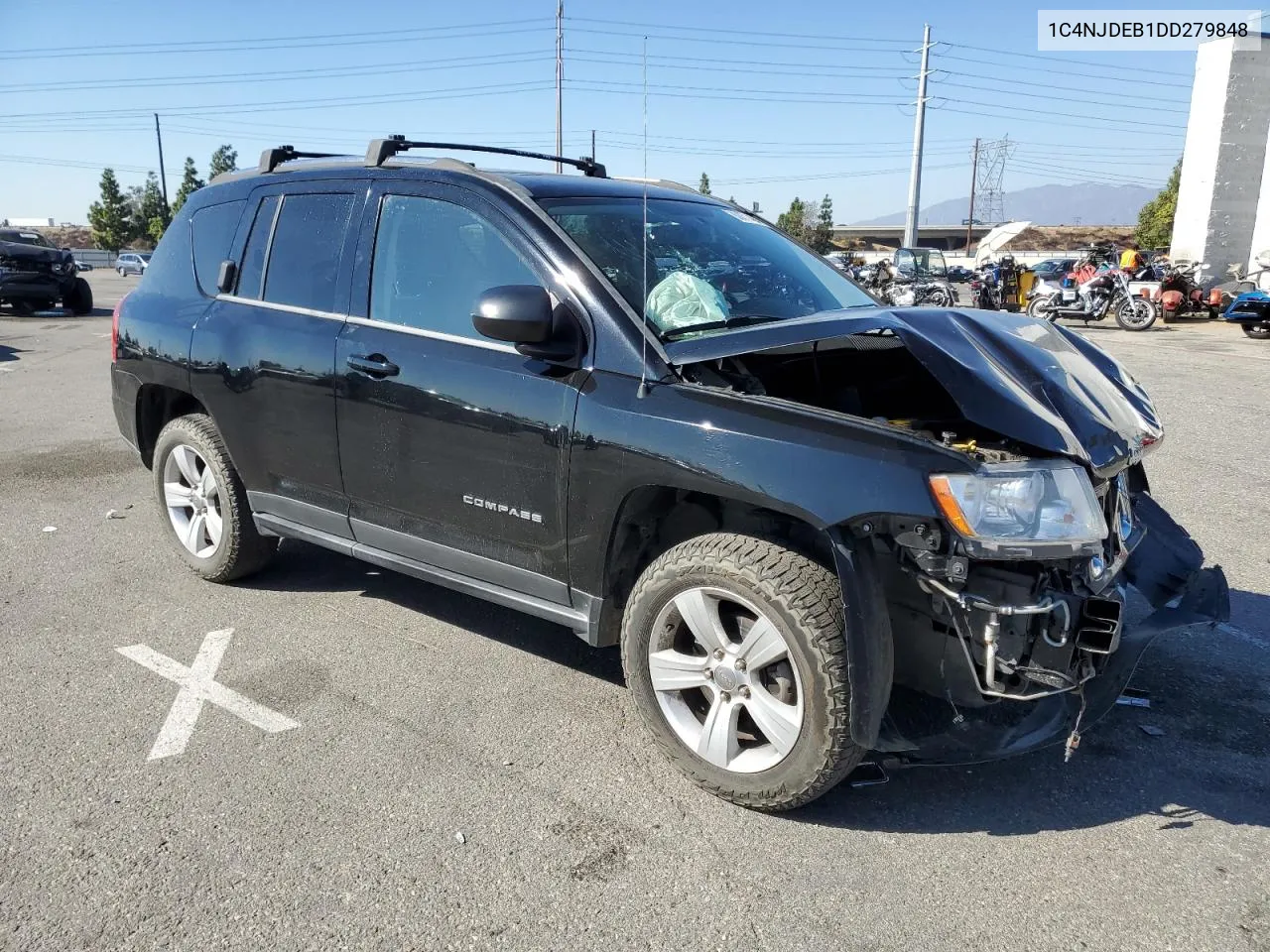 2013 Jeep Compass Latitude VIN: 1C4NJDEB1DD279848 Lot: 80871494