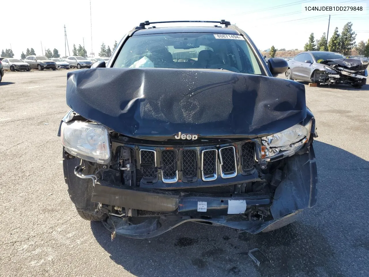 2013 Jeep Compass Latitude VIN: 1C4NJDEB1DD279848 Lot: 80871494