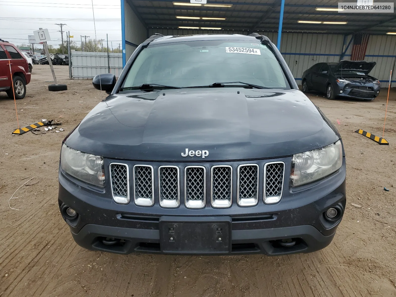 2014 Jeep Compass Latitude VIN: 1C4NJDEB7ED641280 Lot: 53452594