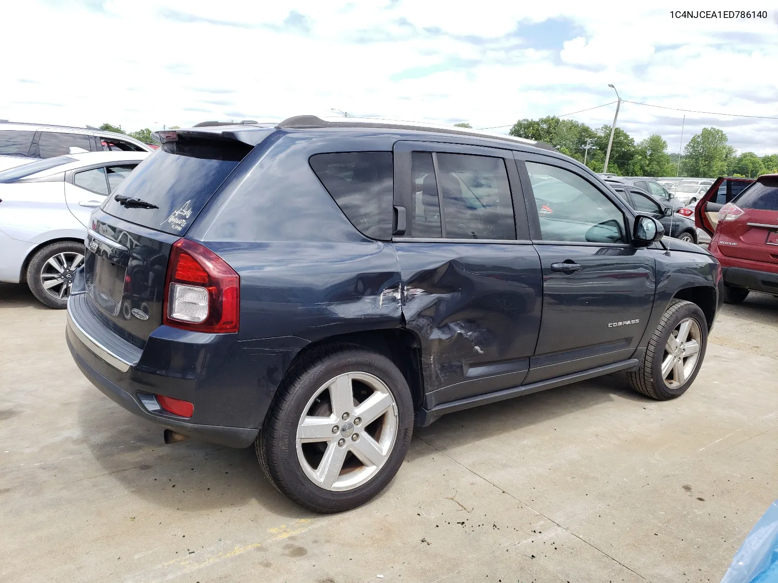 2014 Jeep Compass Latitude VIN: 1C4NJCEA1ED786140 Lot: 58426204