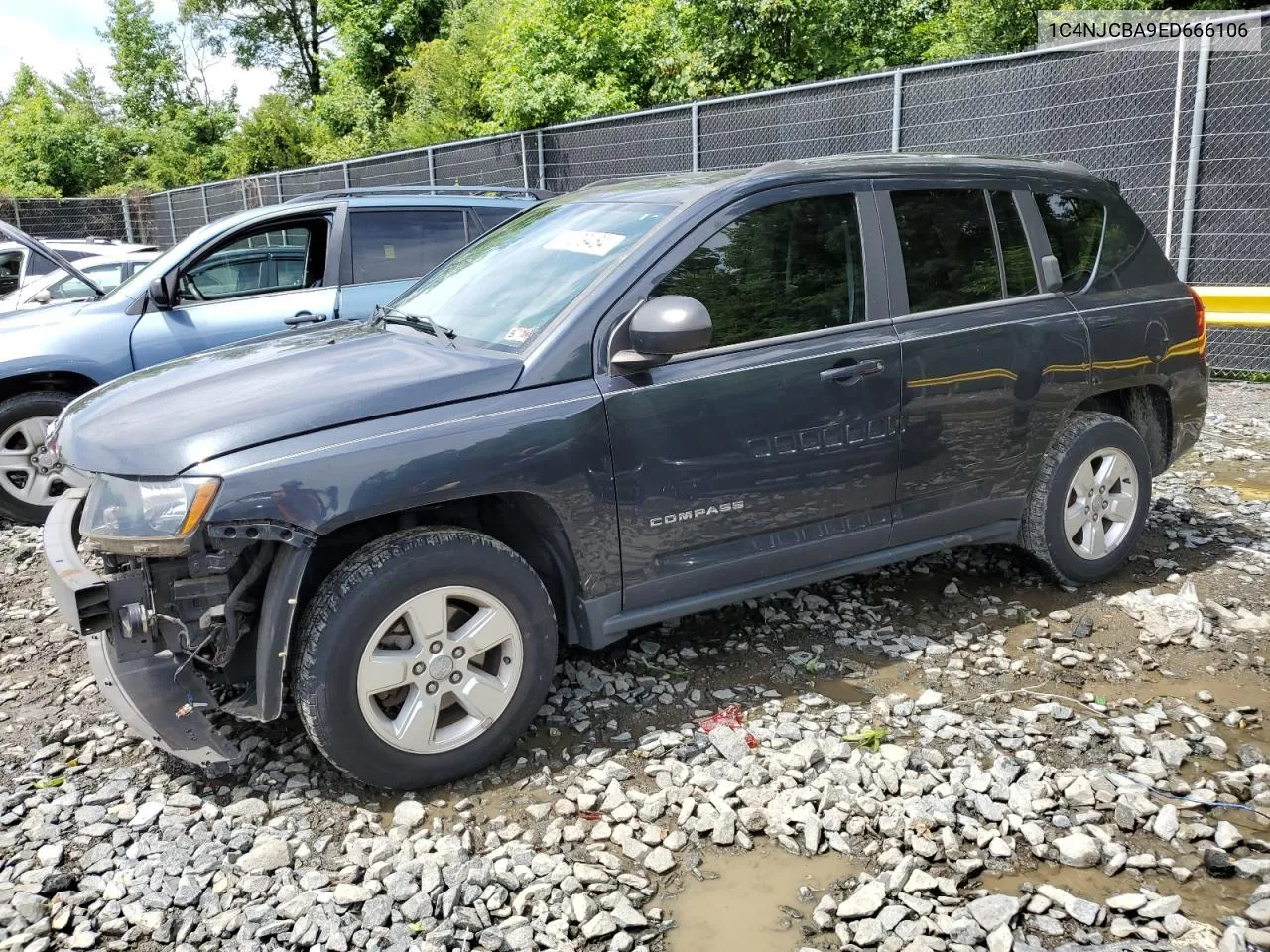 2014 Jeep Compass Sport VIN: 1C4NJCBA9ED666106 Lot: 61079464