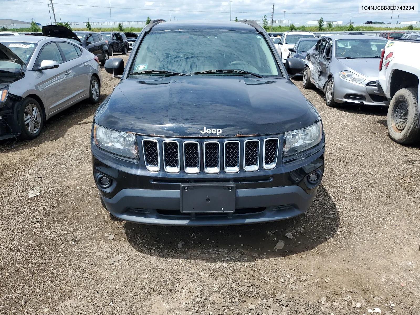 2014 Jeep Compass Sport VIN: 1C4NJCBB8ED743234 Lot: 61821274