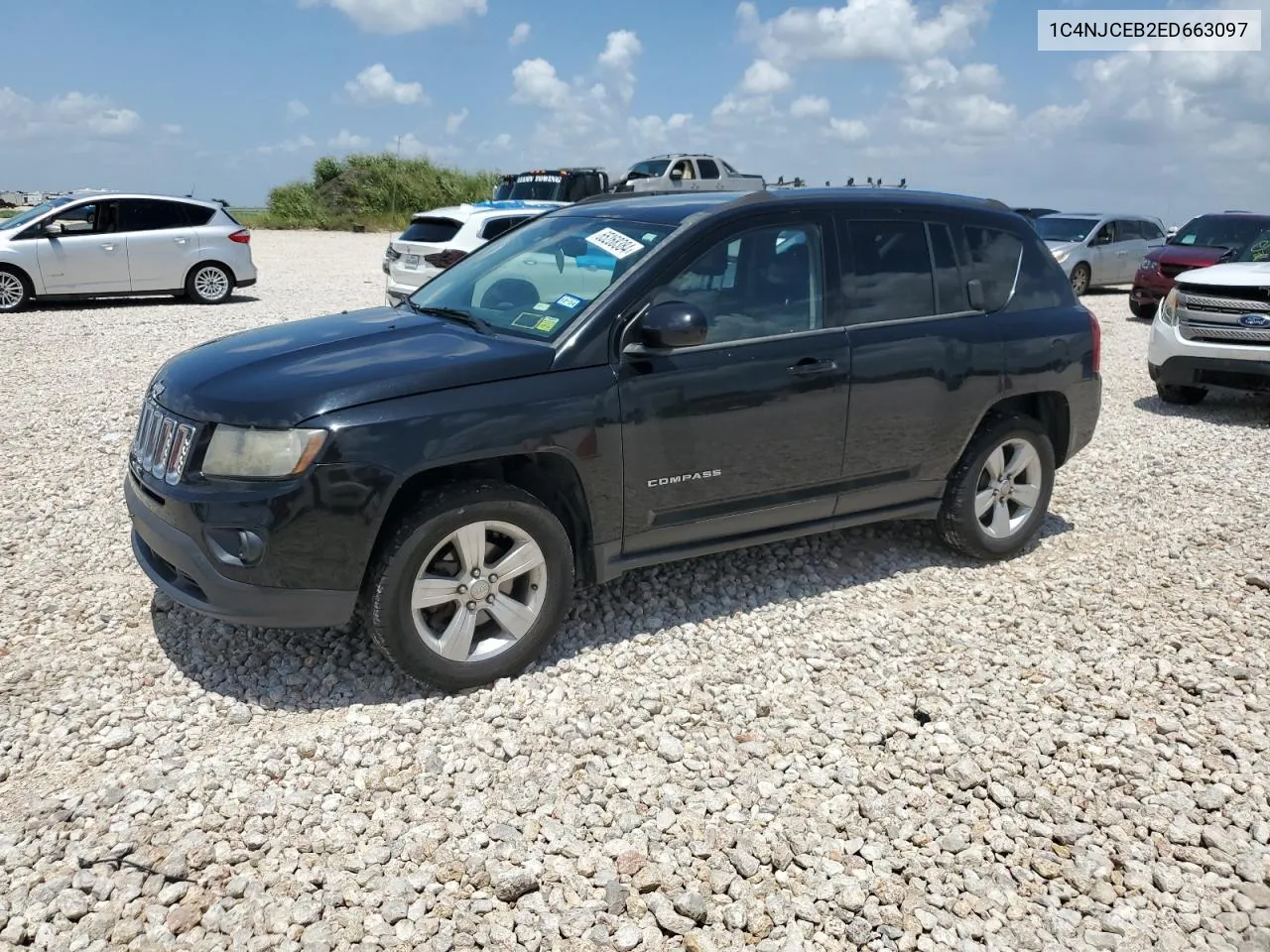 2014 Jeep Compass Latitude VIN: 1C4NJCEB2ED663097 Lot: 65268384