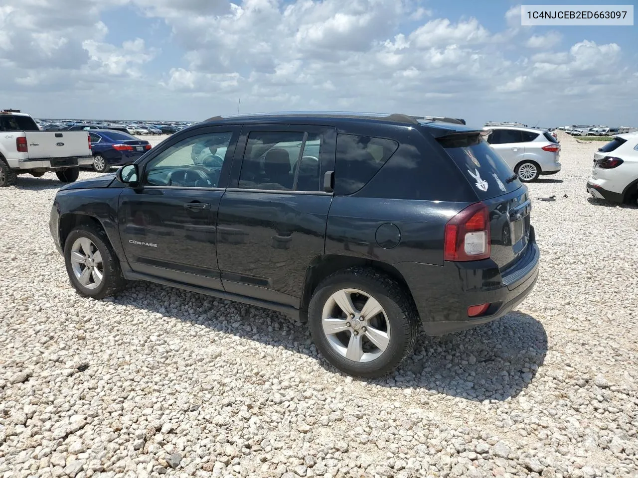 2014 Jeep Compass Latitude VIN: 1C4NJCEB2ED663097 Lot: 65268384