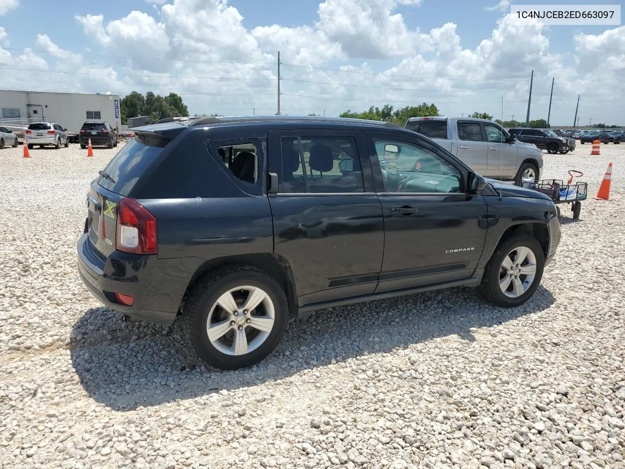 2014 Jeep Compass Latitude VIN: 1C4NJCEB2ED663097 Lot: 65268384