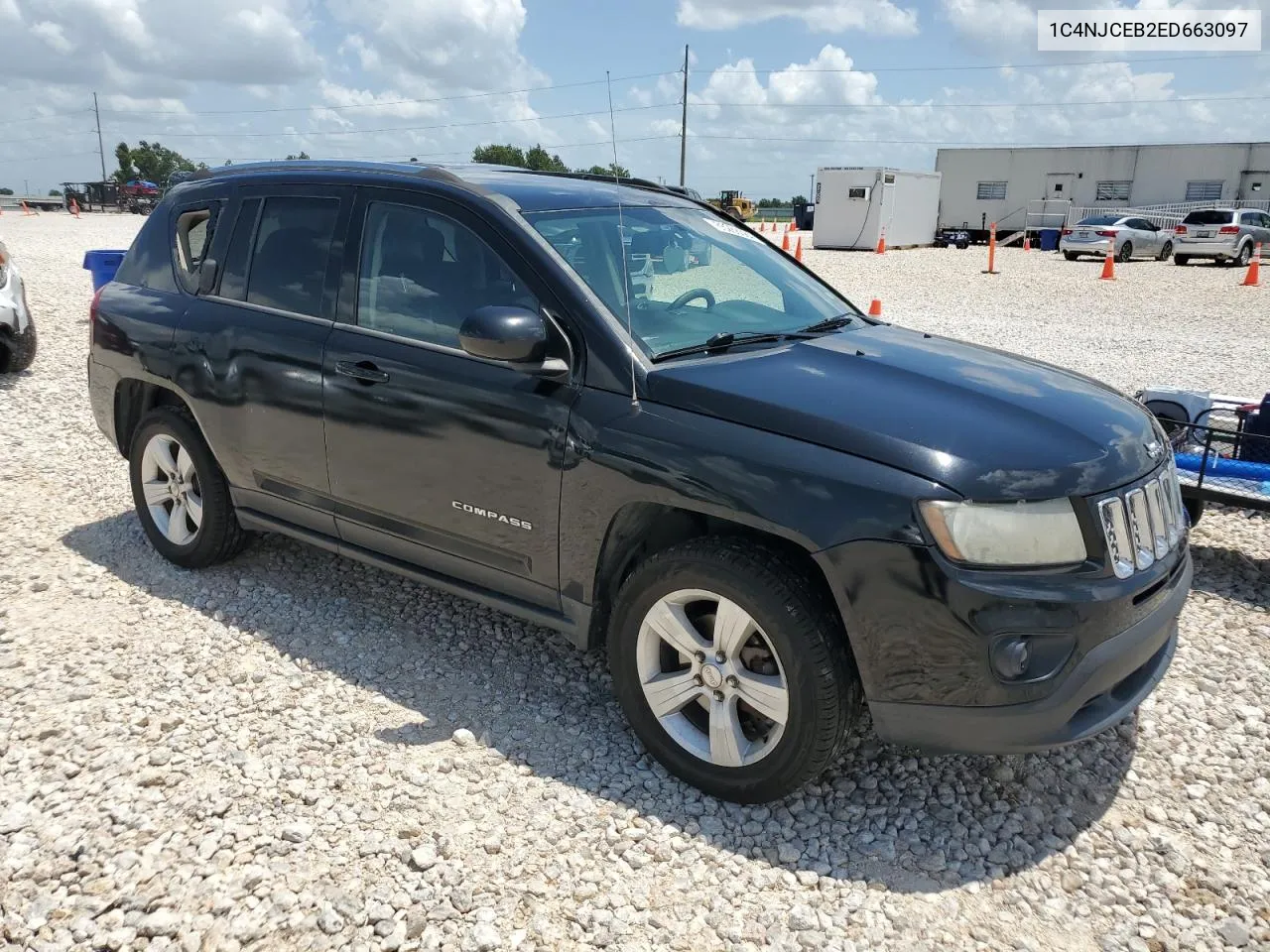 2014 Jeep Compass Latitude VIN: 1C4NJCEB2ED663097 Lot: 65268384