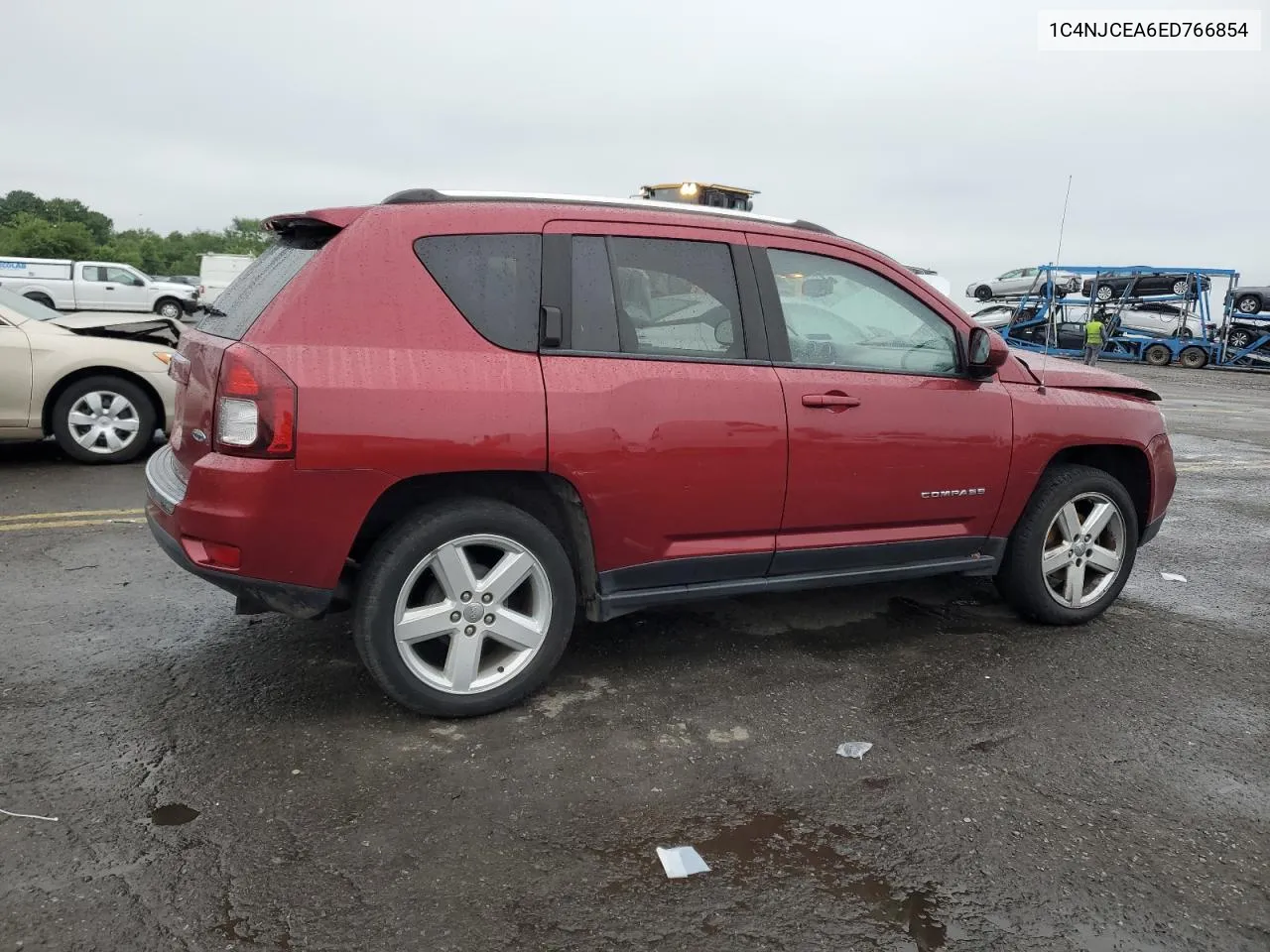 2014 Jeep Compass Latitude VIN: 1C4NJCEA6ED766854 Lot: 66168054