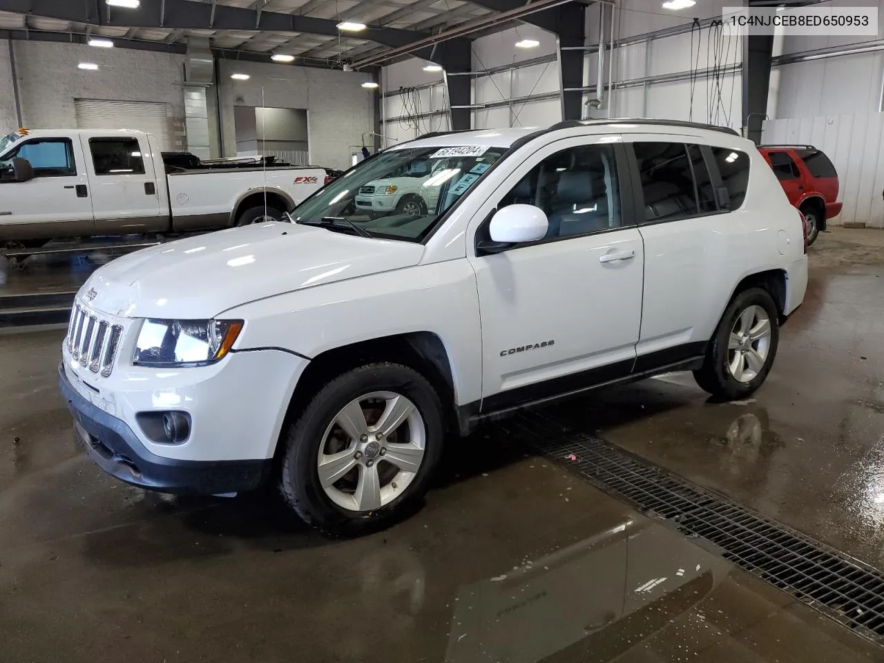 2014 Jeep Compass Latitude VIN: 1C4NJCEB8ED650953 Lot: 66194204