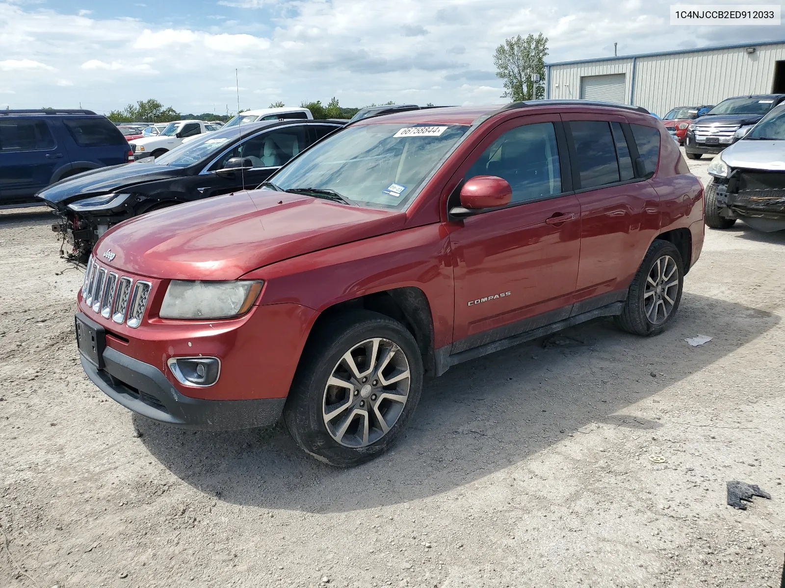 2014 Jeep Compass Limited VIN: 1C4NJCCB2ED912033 Lot: 66758844