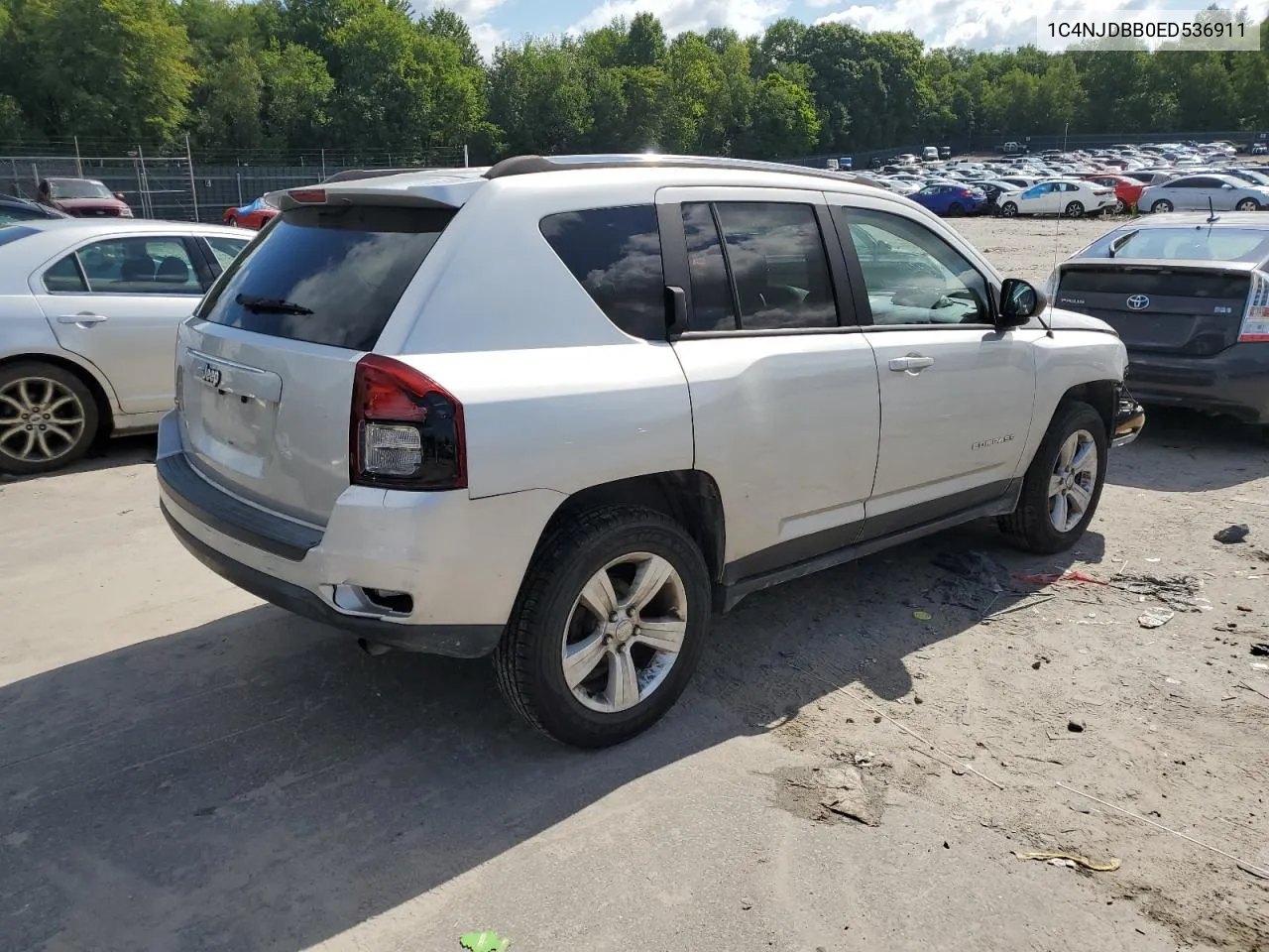 2014 Jeep Compass Sport VIN: 1C4NJDBB0ED536911 Lot: 66839854