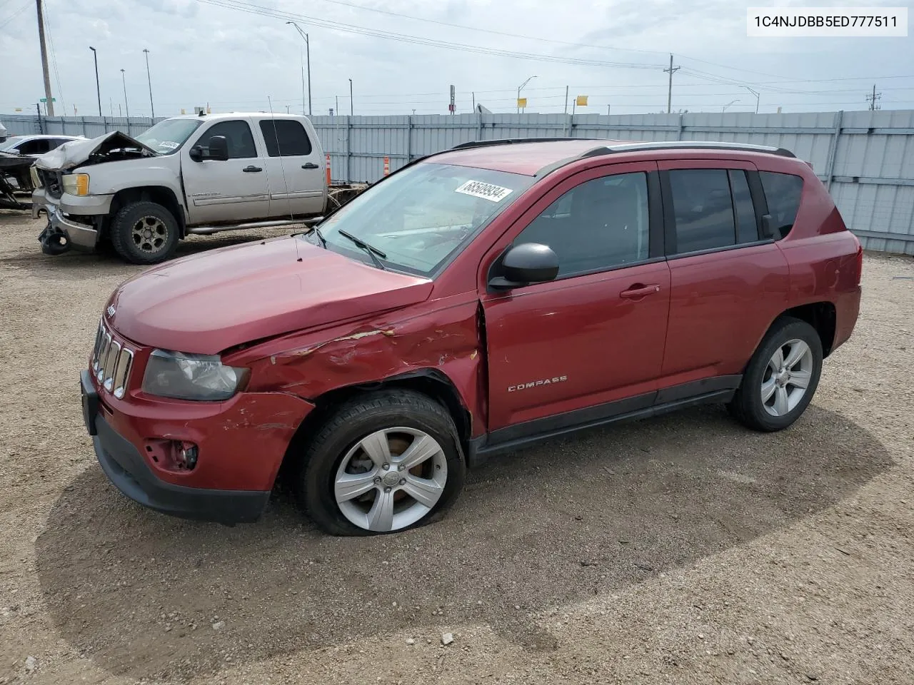 2014 Jeep Compass Sport VIN: 1C4NJDBB5ED777511 Lot: 68509934