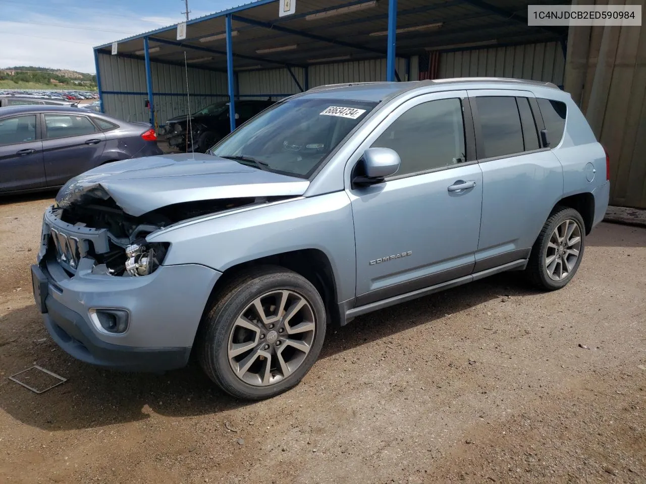 2014 Jeep Compass Limited VIN: 1C4NJDCB2ED590984 Lot: 68634734