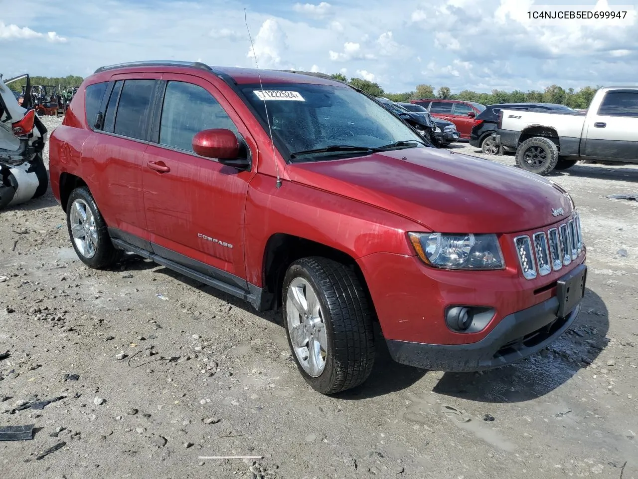 2014 Jeep Compass Latitude VIN: 1C4NJCEB5ED699947 Lot: 71222524