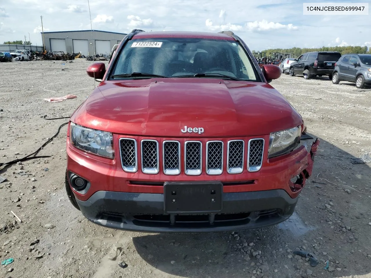 2014 Jeep Compass Latitude VIN: 1C4NJCEB5ED699947 Lot: 71222524