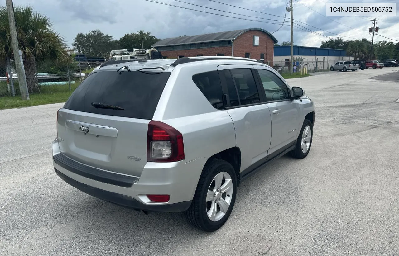 2014 Jeep Compass Latitude VIN: 1C4NJDEB5ED506752 Lot: 71818004