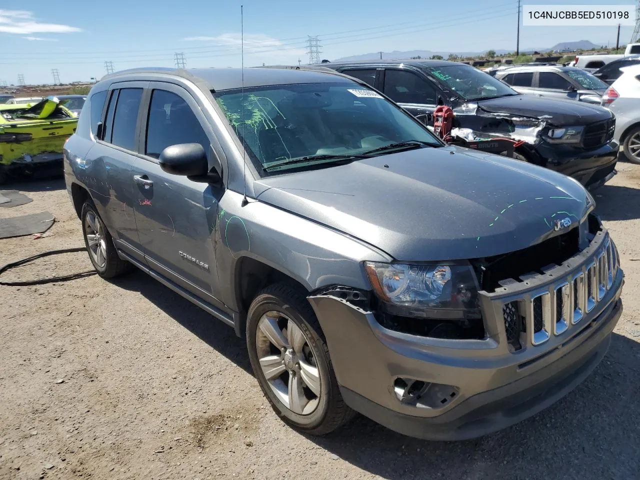 2014 Jeep Compass Sport VIN: 1C4NJCBB5ED510198 Lot: 72039604