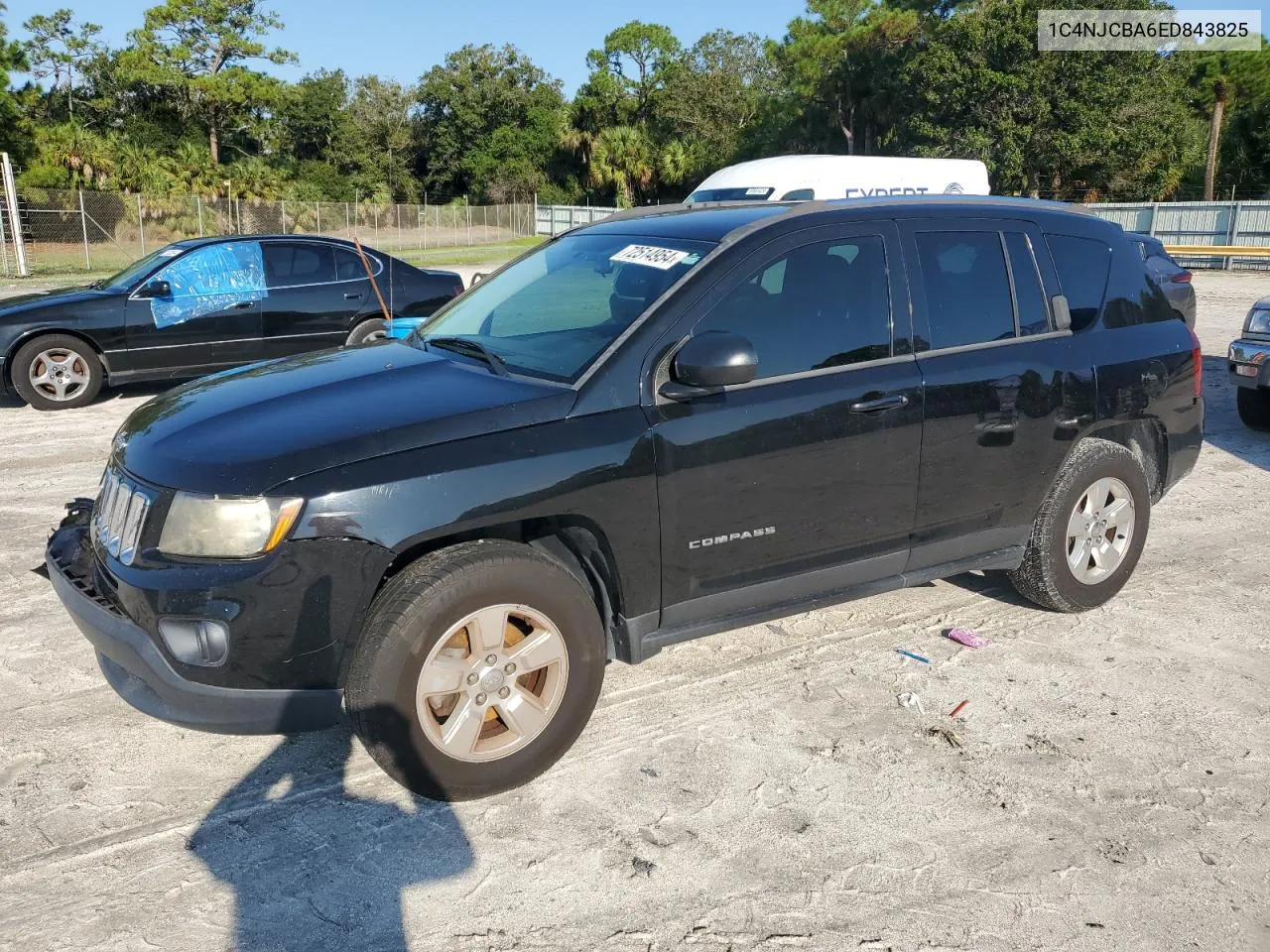 2014 Jeep Compass Sport VIN: 1C4NJCBA6ED843825 Lot: 72514954