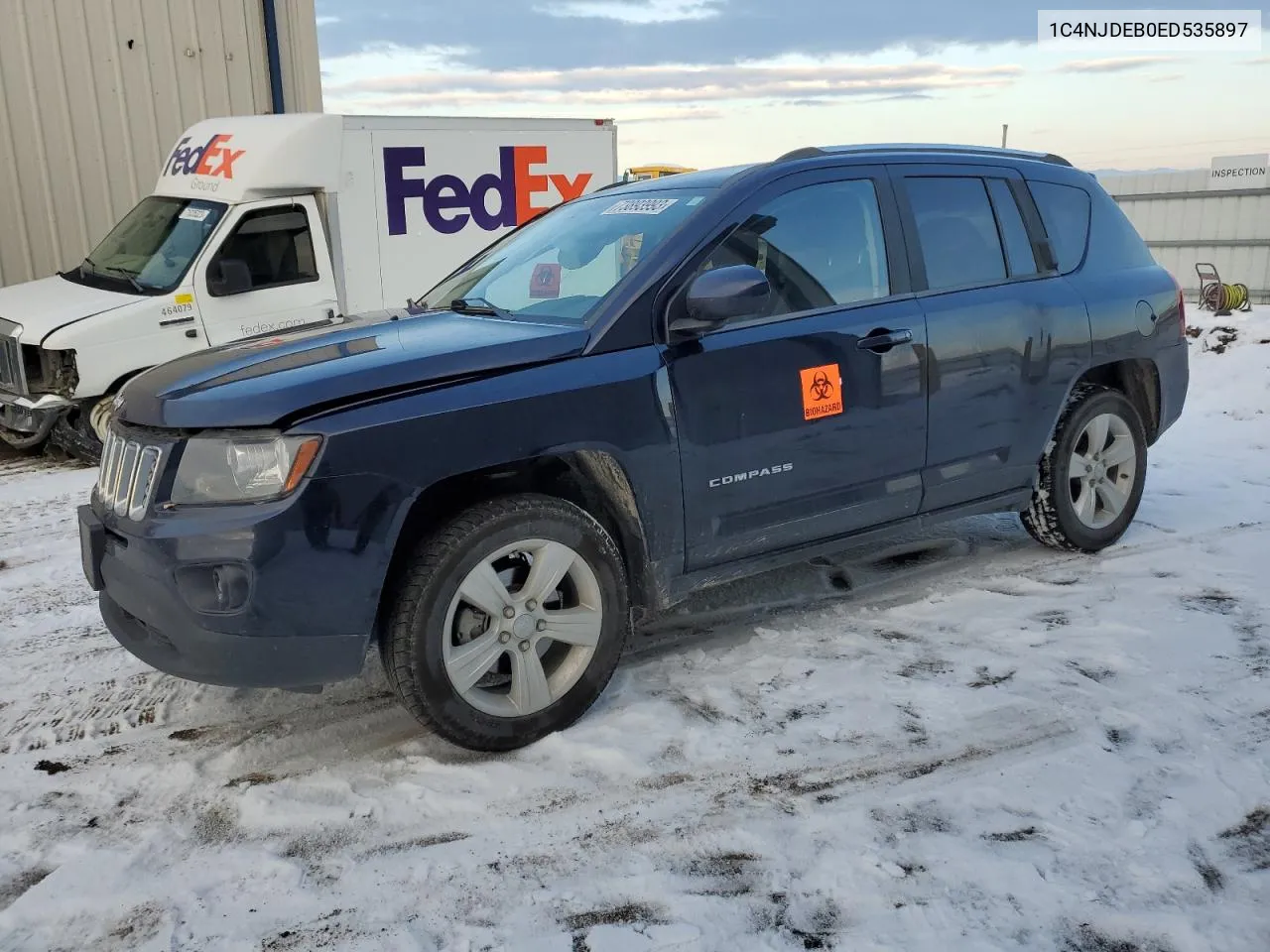 2014 Jeep Compass Latitude VIN: 1C4NJDEB0ED535897 Lot: 73893993