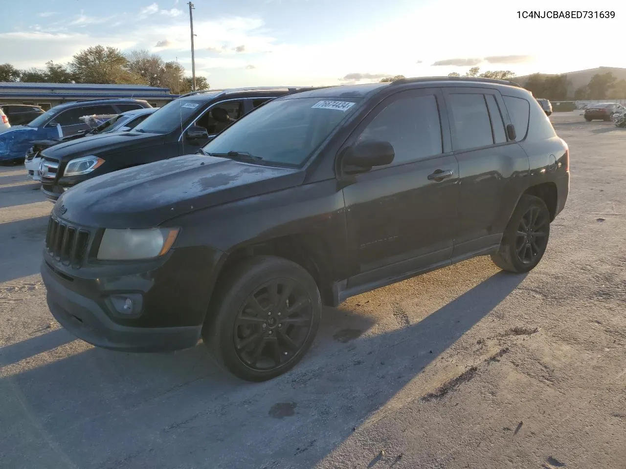 2014 Jeep Compass Sport VIN: 1C4NJCBA8ED731639 Lot: 76674434