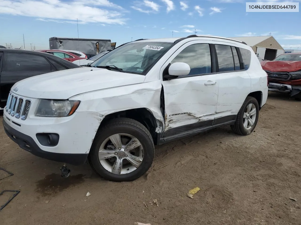 2014 Jeep Compass Latitude VIN: 1C4NJDEB5ED644789 Lot: 77664354