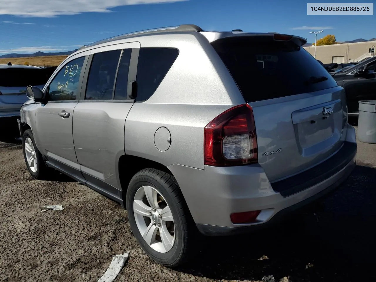 2014 Jeep Compass Latitude VIN: 1C4NJDEB2ED885726 Lot: 78035344