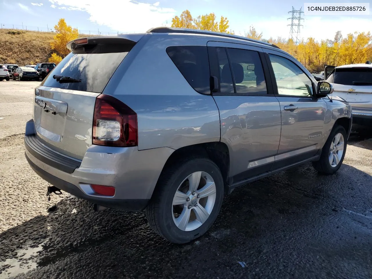 2014 Jeep Compass Latitude VIN: 1C4NJDEB2ED885726 Lot: 78035344